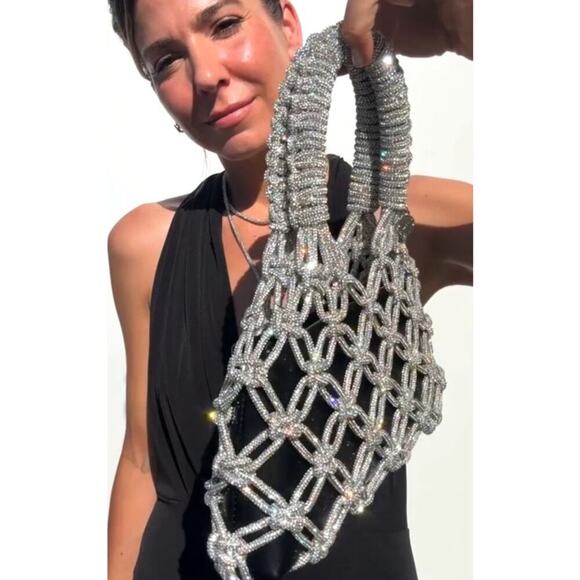 ROCKNOT The Transformer Crystal Cording Bag with Insert Black Bag / Crossbody - Picture 12 of 13